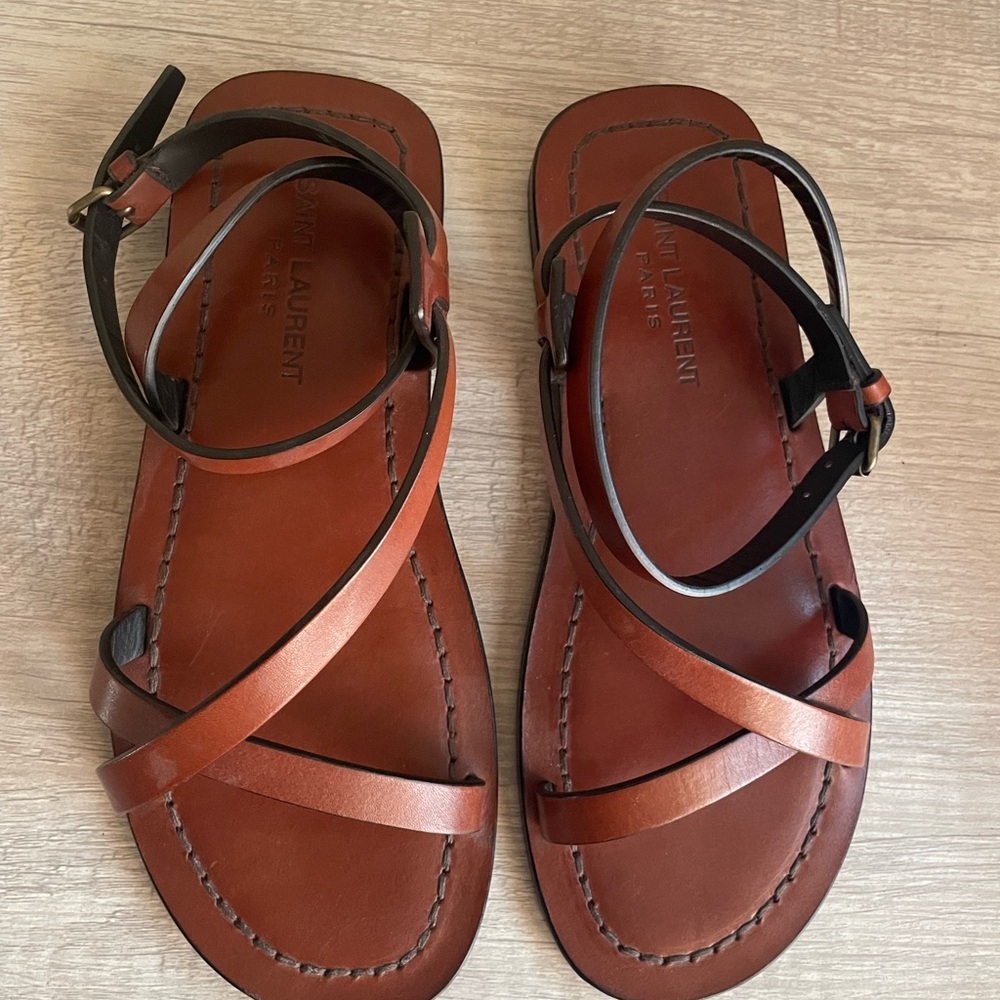 Authentic Saint Laurent Sandals. New. Come with box and two dust bags. - Picture 6 of 13